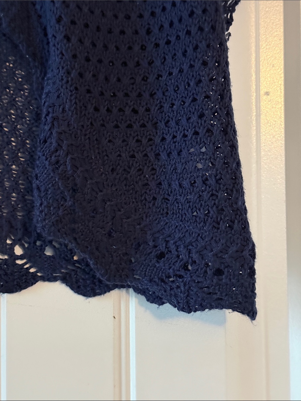 Cato Navy Crochet Short Sleeve Bolero - Picture 2 of 4